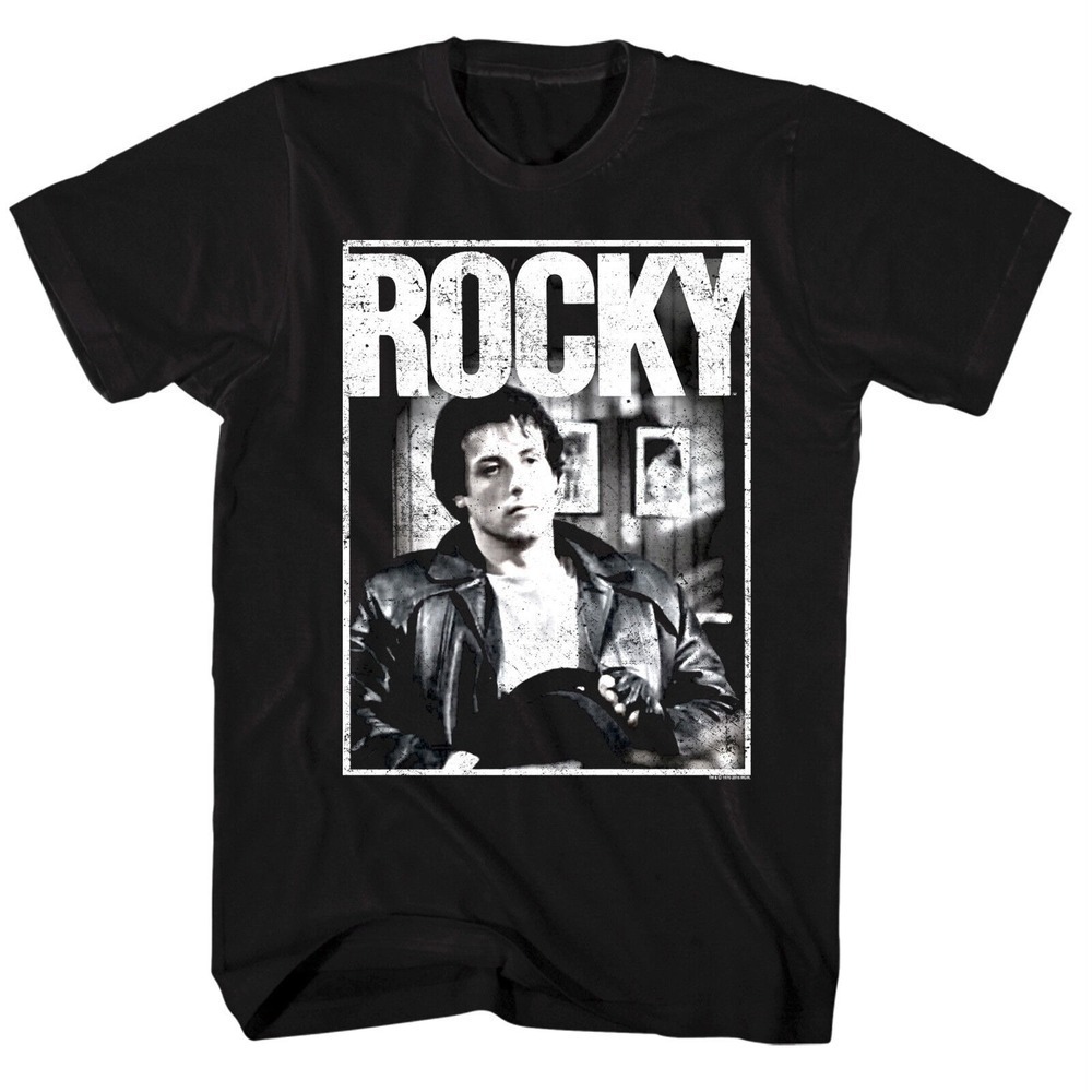 Rocky Balboa Posing Boxing Mens T Shirt Sylvester Stallone Movie Champ